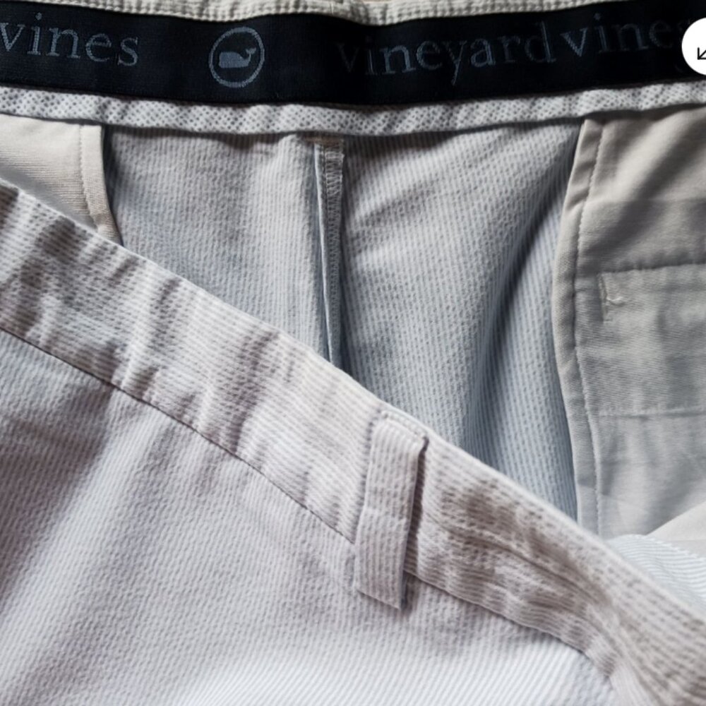 Vineyard Vines OTG Shorts Mens 46B Light Blue On the Go Performance Golf Casual - Picture 7 of 9